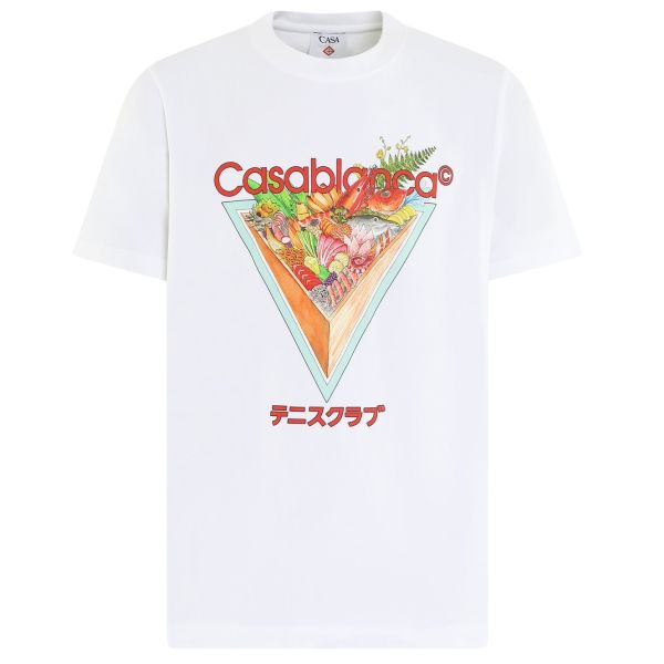 Casablanca Tennis Club Icon T-shirt Wit