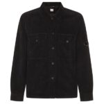 CP Company Corduroy Lens Button Overshirt Zwart