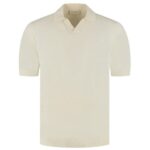 Duquezzi Merino Buttonless Polo Off White