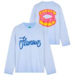 Flâneur Airbrush Summer Longsleeve T-shirt Licht Blauw