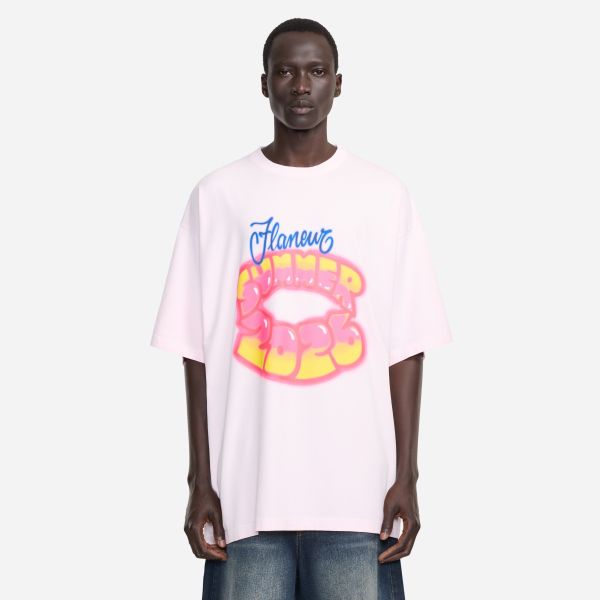 Flâneur Airbrush Summer T-shirt Roze