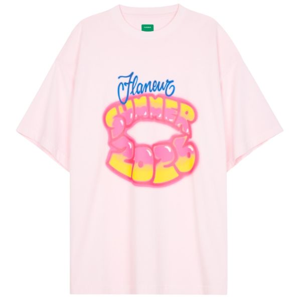 Flâneur Airbrush Summer T-shirt Roze