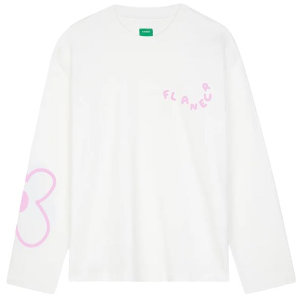Flâneur Blossom Longsleeve T-shirt Wit