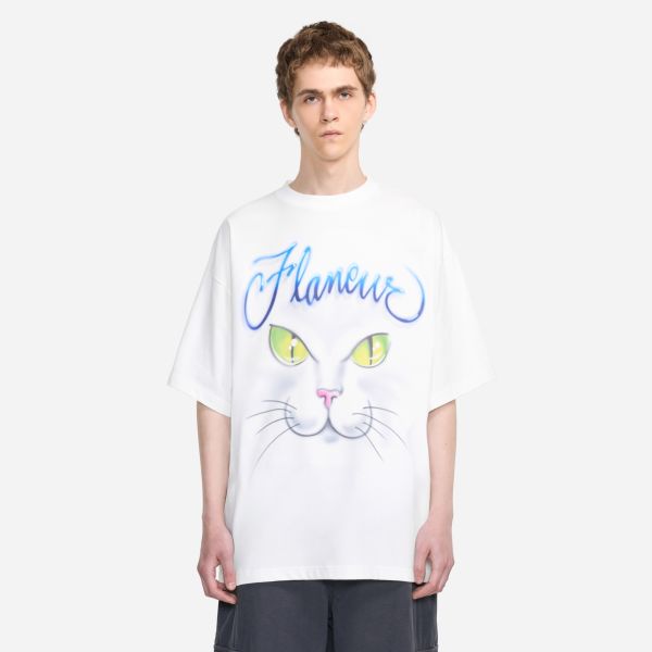 Flâneur Cats T-shirt Wit