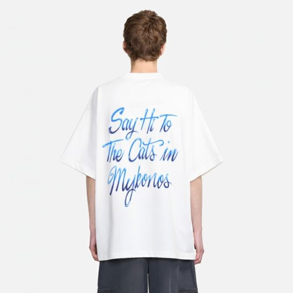 Flâneur Cats T-shirt Wit