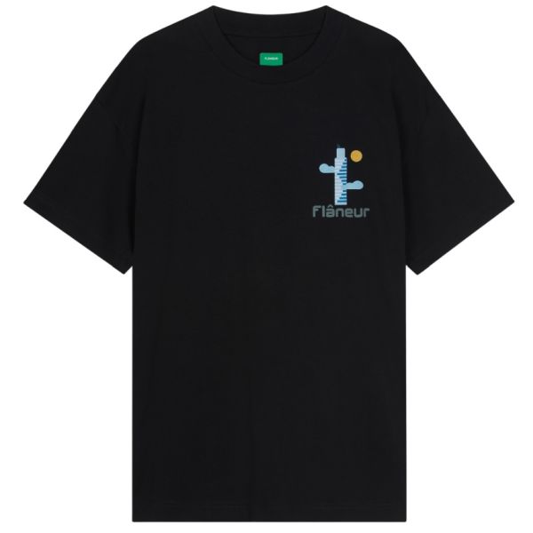 Flâneur Festival Map T-shirt Zwart