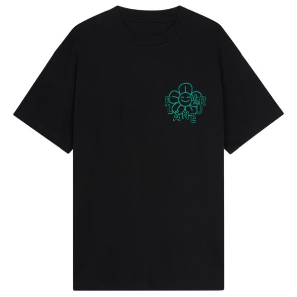 Flâneur Happy Flower T-shirt Zwart