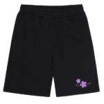 Flâneur Organic Flower Korte Broek Zwart/Roze