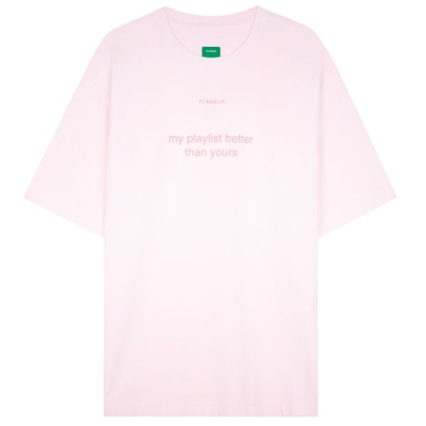 Flâneur Playlist T-shirt Roze