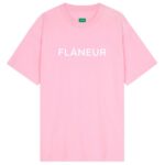 Flâneur Printed Logo T-shirt Roze