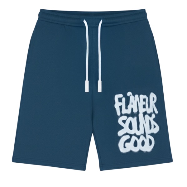 Flâneur Sounds Good Spray Korte Broek Donker Blauw
