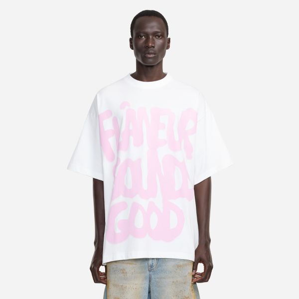Flâneur Sounds Good Spray T-shirt Wit