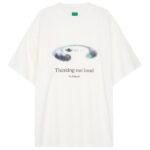 Flâneur Thinking Out Loud T-shirt Wit