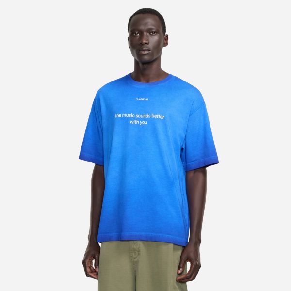 Flâneur With You T-shirt Blauw