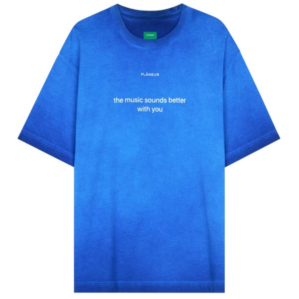 Flâneur With You T-shirt Blauw