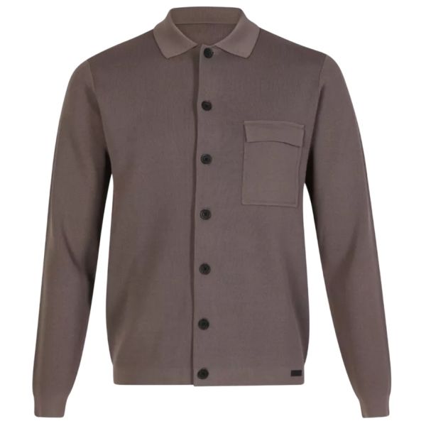 Genti Knitted Buttons Vest Bruin