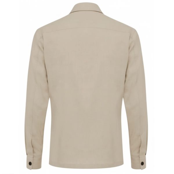 Genti Pharrel Relaxed Overshirt Beige