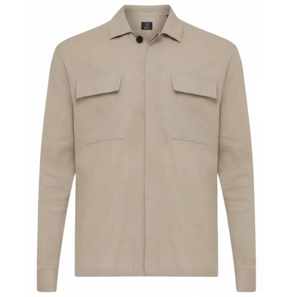 Genti Pharrel Relaxed Overshirt Beige