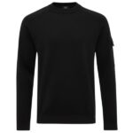 Genti Round Pocket Sweater Zwart