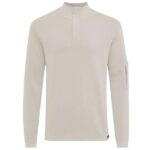 Genti Turtle Zip Sweater Beige