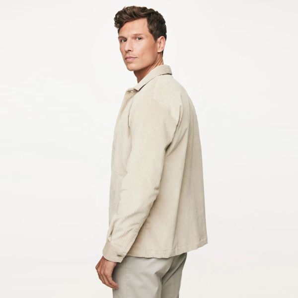 Gentiluomo Navigli Corduroy Overshirt Beige