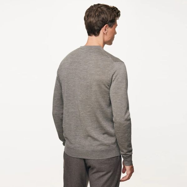 Gentiluomo Round Knit Sweater Bruin