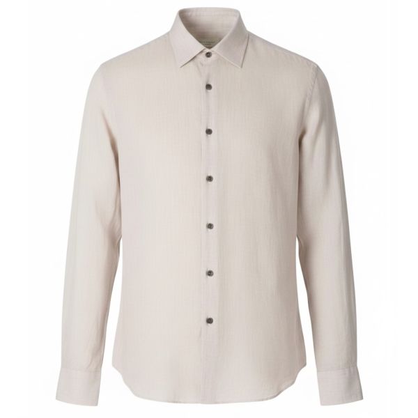 Gentiluomo Scampia Fashion Fit Overhemd Beige