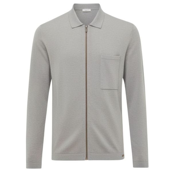 Gentiluomo Zip Overshirt Grijs