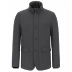 Herno Stand Down Collar Jas Grijs