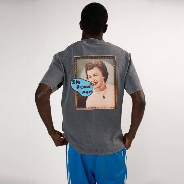 Hopeium Dead Now T-shirt Antraciet