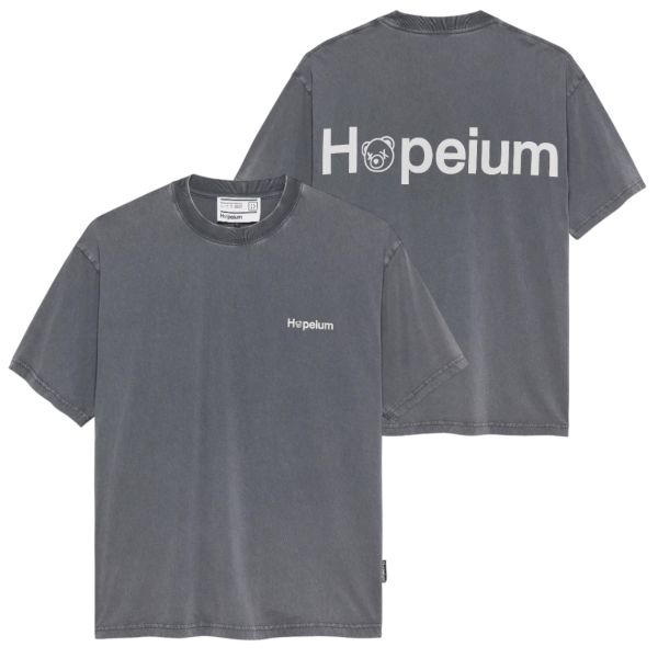 Hopeium Logo T-shirt Antraciet
