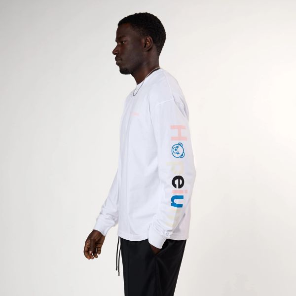 Hopeium Protect Your Peace Longsleeve T-shirt Wit