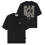 Hopeium Text T-shirt Zwart