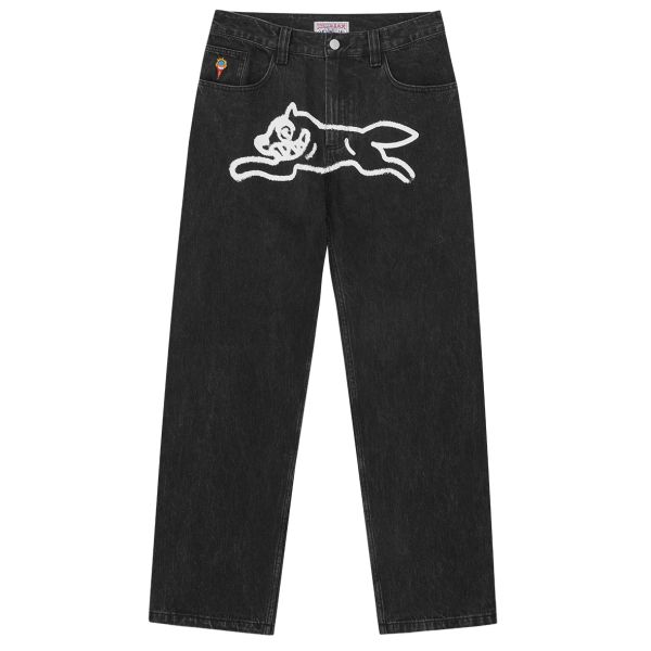 Icecream Spray Paint Running Dog Double Scoop Jeans Zwart