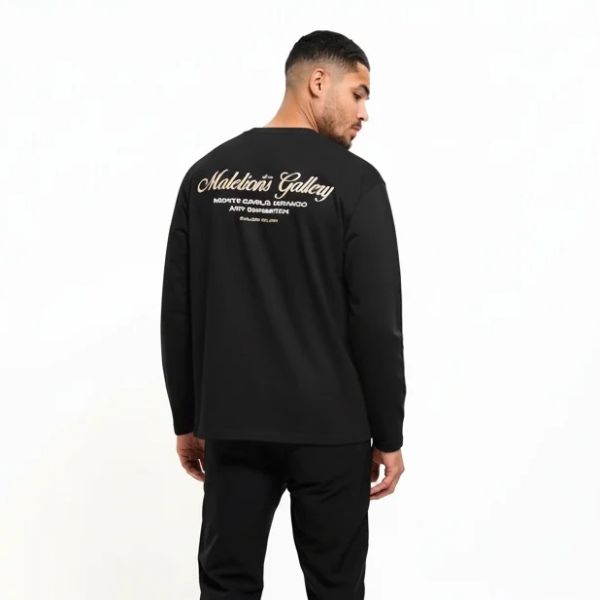 Malelions Gallery Longsleeve T-shirt Zwart