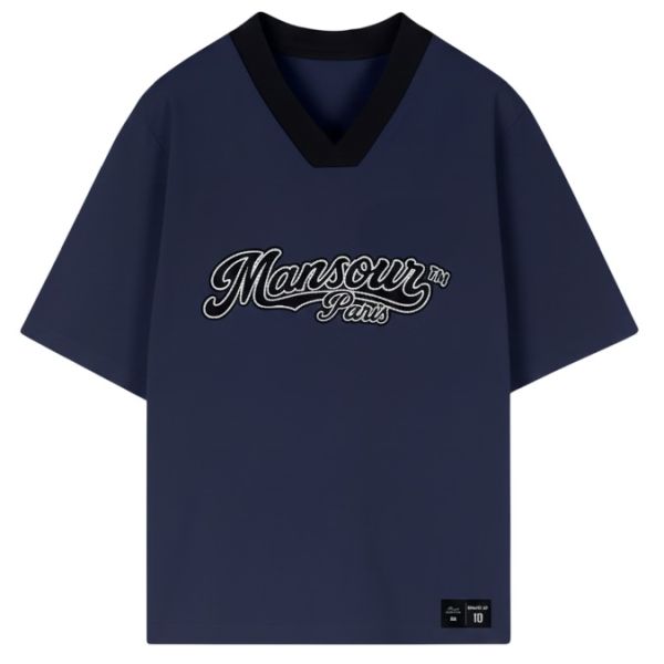 Mansour Baseball Jersey Navy