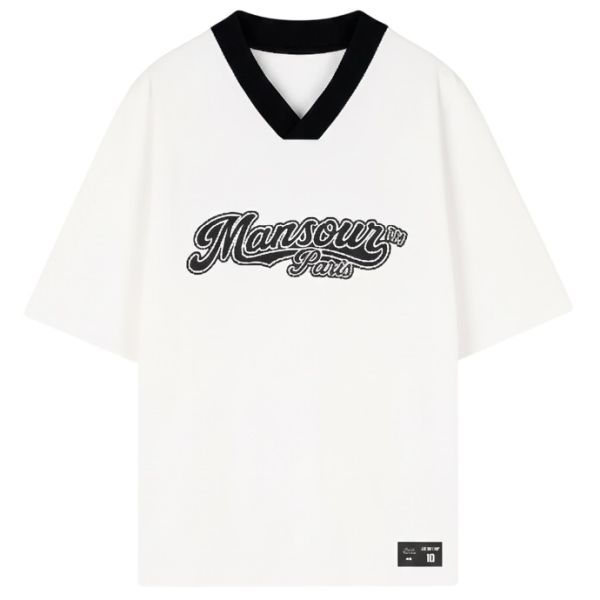 Mansour Baseball Jersey Wit