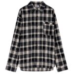 Mansour Checkered Overhemd Wit/Navy
