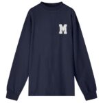 Mansour M Patch Longsleeve T-shirt Navy