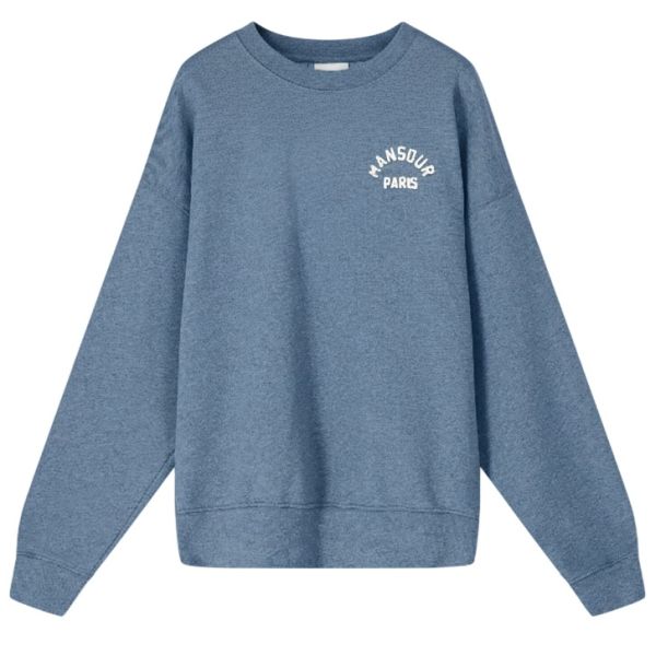 Mansour Paris College Sweater Blauw