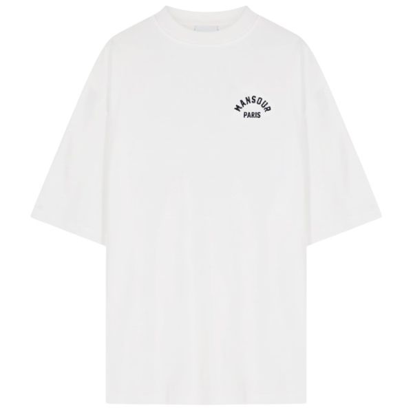 Mansour Paris College T-shirt Wit