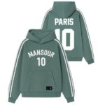 Mansour Striped 10 Hoodie Groen