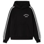 Mansour Striped Hoodie Zwart