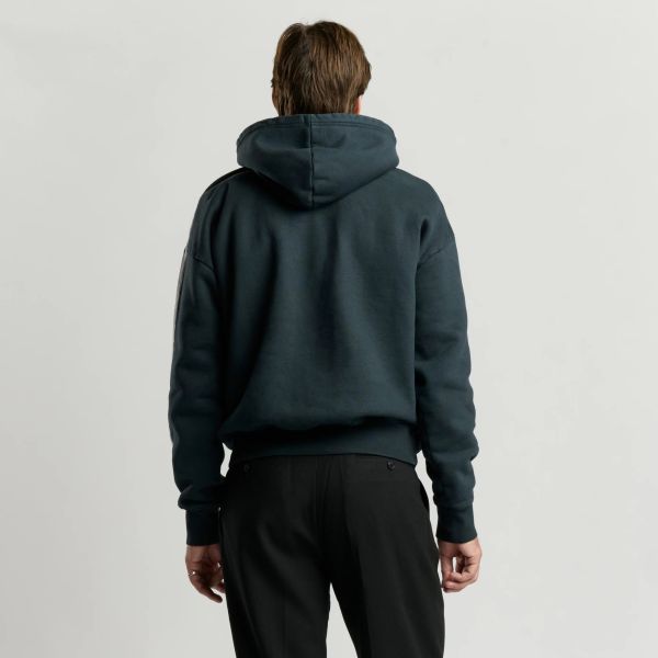 Mansour Striped Hoodie Zwart