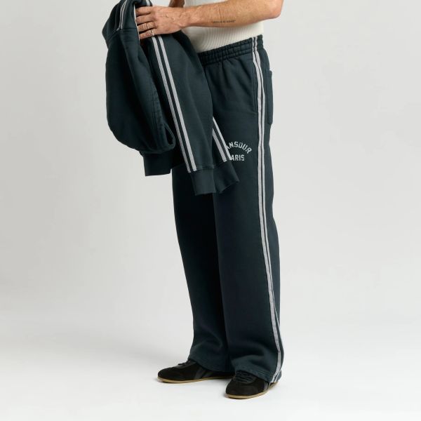 Mansour Striped Trainingsbroek Zwart