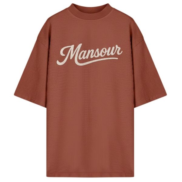 Mansour Swoosh T-shirt Rood
