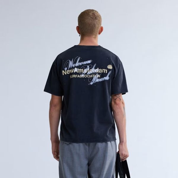 New Amsterdam Surf Association Welcome To Palmbeach T-shirt Antraciet