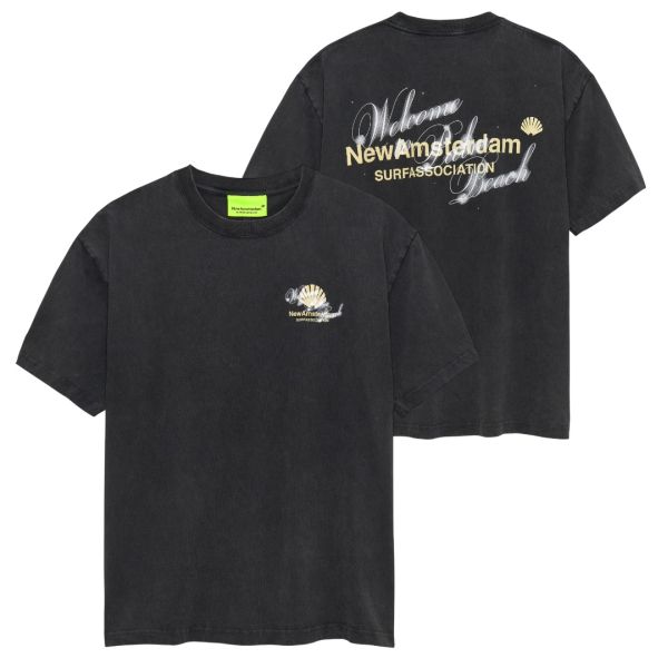 New Amsterdam Surf Association Welcome To Palmbeach T-shirt Antraciet