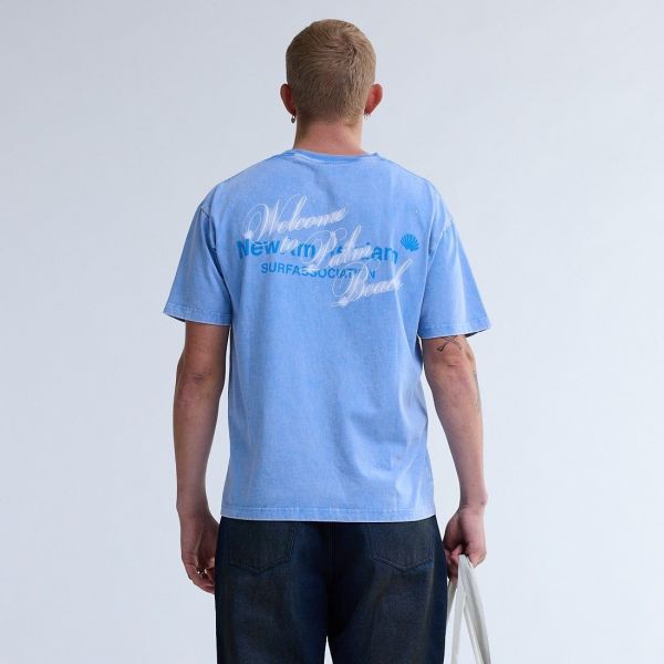 New Amsterdam Surf Association Welcome To Palmbeach T-shirt Blauw
