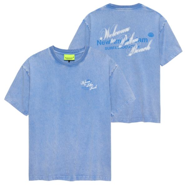 New Amsterdam Surf Association Welcome To Palmbeach T-shirt Blauw